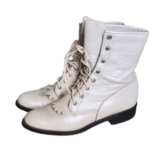 Justin Boots Shoes - Vintage Justin‎ Leather Women's Boots.